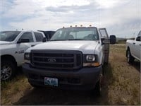 2004 FORD F450 SUPER DUTY WITH ALUMINUM FLATBED