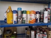 Spray Paint 33 Cans &  (2) 1gal Jugs of Tire Slim