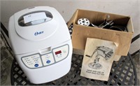 Lot- Oster bread maker and King Kutter