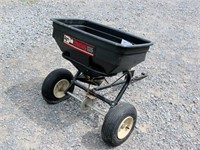 Agri-Fab tow behind broadcast spreader 125