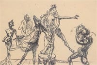 Salvador Dali 1904-1989 Spanish Ink on Paper