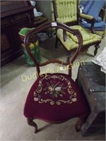 19Th Century Needlepoint Side Chair