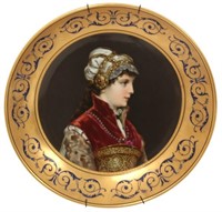 11 in. Royal Vienna Portrait Plate – Naturstudie