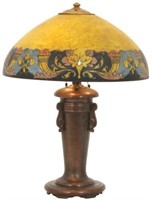 18 in. Handel Obverse Painted Table Lamp