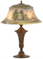 Pairpoint Reverse Painted Table Lamp