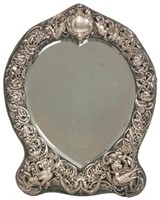 Dominick & Haff Sterling Silver Table Mirror