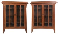 Pr. Limbert No. 358 Oak 2 Dr. Bookcases