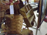 2 Longaberger Baskets W/Lacing