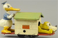 LIONEL DONALD DUCK AND PLUTO HAND CAR
