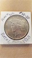 1923 Liberty Peace One Dollar Coin