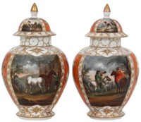 Pr. Helena Wolfsohn Porcelain Covered Urns
