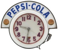 Pepsi Marquee Bubble Face Advertising Clock