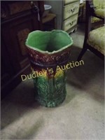 Majolica Umbrella Stand As Is