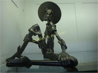 Metal Art Sculpture Don Quixote In Pesos Orig Pric