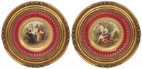 Pr. Royal Vienna Framed Porcelain Plates