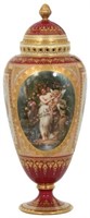 Royal Vienna Hand Painted Covered Urn