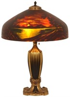 18 in. Pittsburgh Scenic Sunset Table Lamp