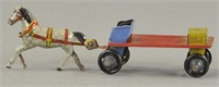 NEW YORK HORSE DRAWN DELIVERY CART PENNY TOY