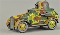 GERMAN TIN WIND-UP ARMORED TRUCK