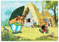 Astérix. Puzzle ancien Chèque Tintin