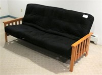6'8" Maple framed sofa/ futon