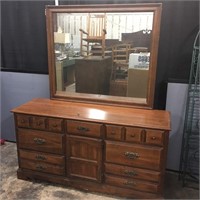 Dresser and mirror