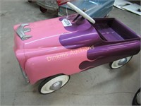Pink Flames Pedal Car