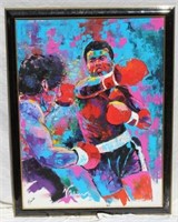 Muhammad Ali Signed Acrylic on Canvas by