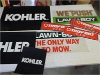 Koler, Lawn-Boy, Troy-Bilt Signs