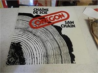 Oregon Chain Saw Tin Sign