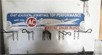 Vintage AC Marine Spark Plugs Display
