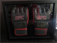BJ Penn & Randy Couture Signed UFC Gloves