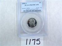 2000-S Five Cents PCGS Graded PR69 DC