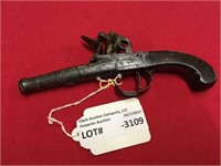 ANTIQUE Walshingham Flint Lock Pistol 44cal Pistol