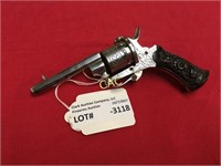 ANTIQUE Belgium Pin Fire 30cal Revolver