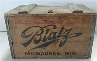 Blatz wooden beer box