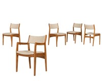 Five Danish Dining Chairs