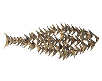Large Brutalist Fish Wall Sculpture - Signed