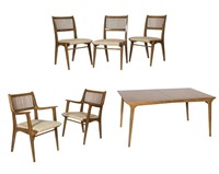 Drexel Profile Dining Table and Six Chairs