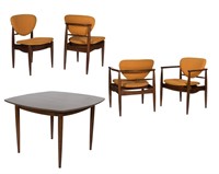 Finn Juhl for John Stuart Dining Table and Chairs