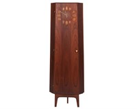 Rosewood Corner Cabinet/Clock