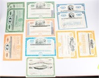 Stock Certificates Vintage Issues Railroad +