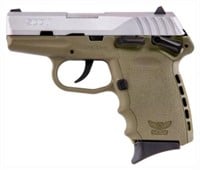 SCCY CPX1 Pistol, Flat Dark Earth/Stainless Slide,