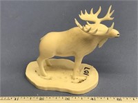 Very well done ivory moose, 4.5" long by S. Tuzroy