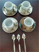 Silver Plated Turkish Coffee Set
