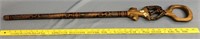 Choice on 2 (15-16) African, wooden walking stick,