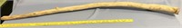 A 41" long, raw wooden walking stick     (k 58)