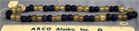26" strand of old Russian trade beads, recovered f