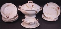 An early Haviland tureen including ladle and lid,