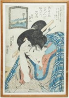 Keisai Eisen (Japanese, 1790-1848)- Woodblock